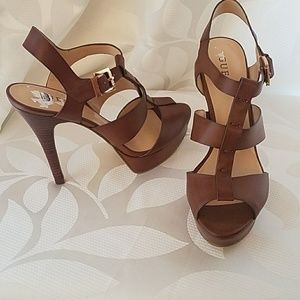 High heeled shoes